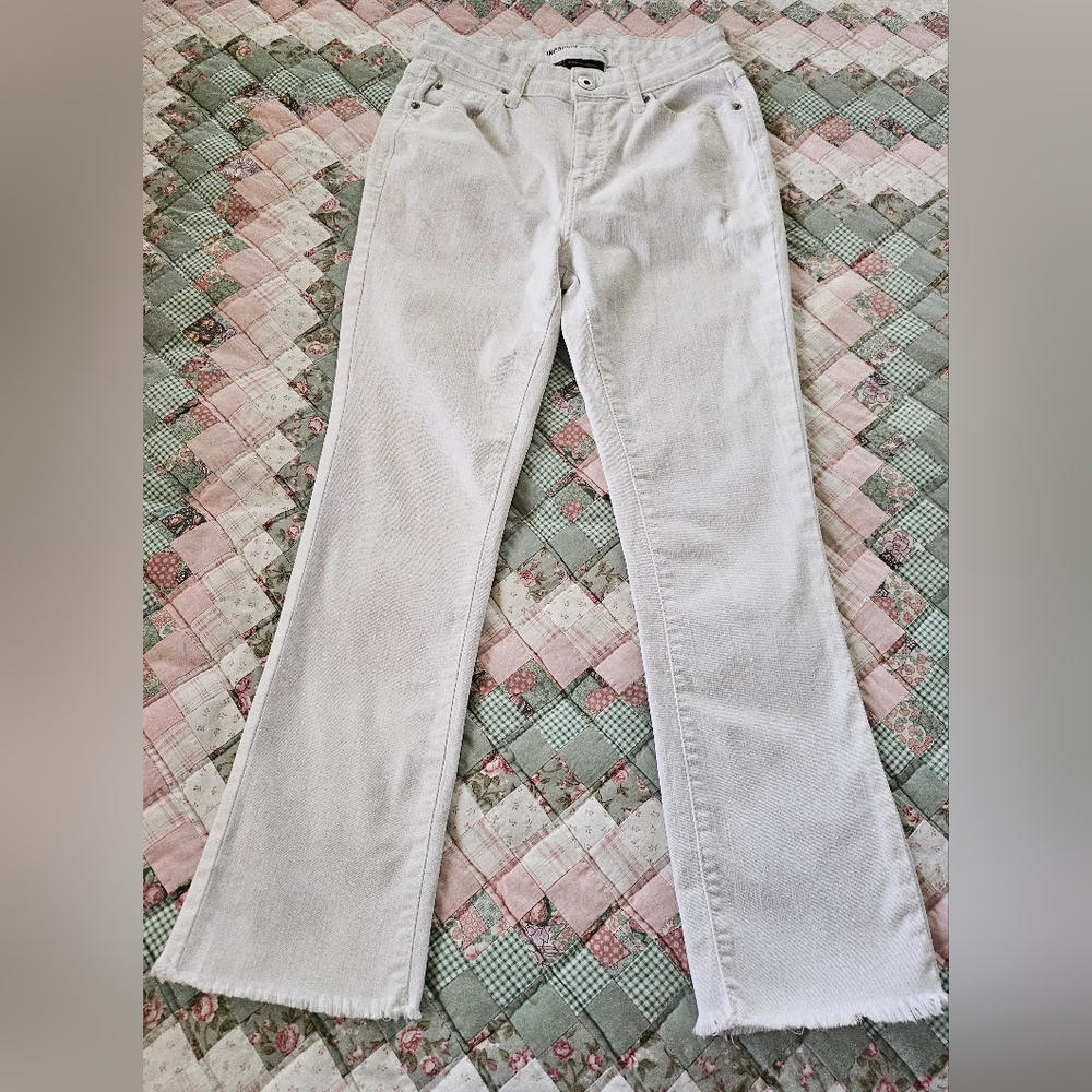 INC International Concepts- Distressed High-Rise Crop Jeans- Size 2 - Picture 1 of 9